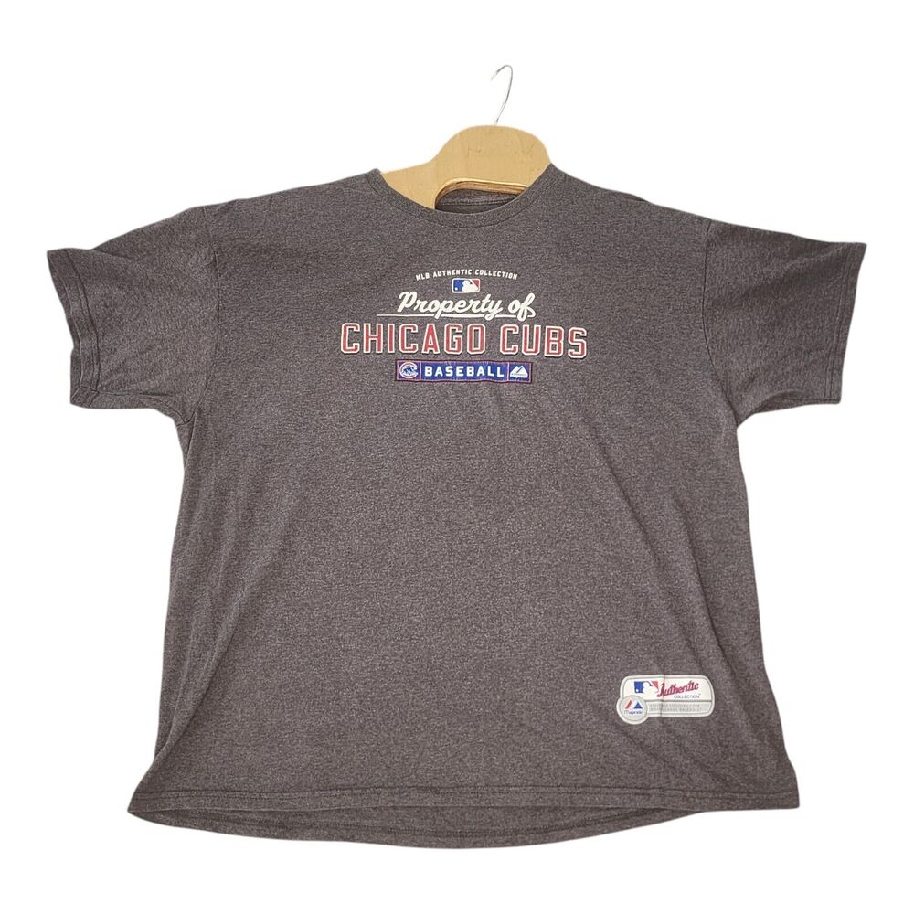 Men's Majestics Authentic Chicago Cubs T Shirt XL
